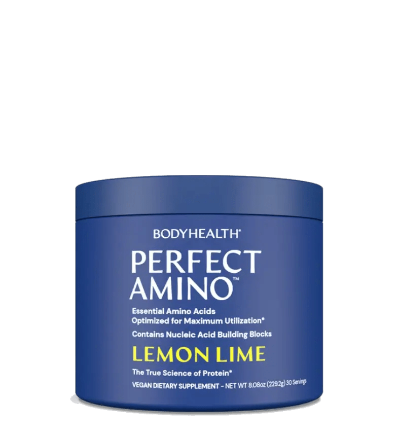 Koop BodyHealth Perfect Amino Powder - Lemon Lime 30 Porties bij LiveHelfi