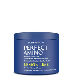 Koop BodyHealth Perfect Amino Powder - Lemon Lime 30 Porties bij LiveHelfi