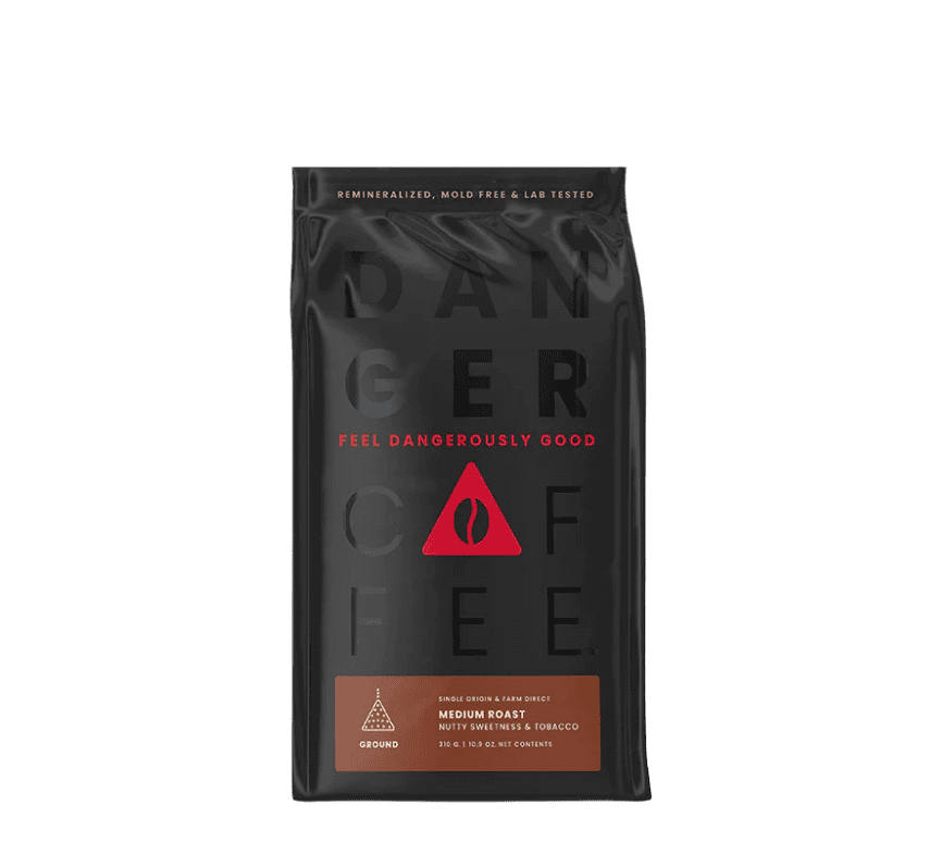 Koop Danger Coffee Medium Roast Ground Mineralized Coffee bij LiveHelfi