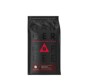 Koop Danger Coffee Dark Roast Whole Bean Mineralized Coffee bij LiveHelfi