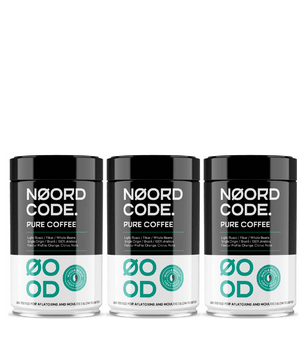 Koop NoordCode Pure Coffee 3-pack (3 x 250 grams) Light Roast Beans bij LiveHelfi