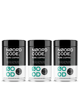 Koop NoordCode Pure Coffee 3-pack (3 x 250 grams) Medium Roast Ground bij LiveHelfi