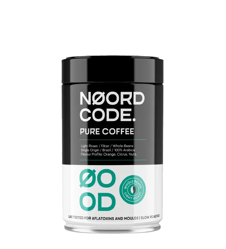 Koop NoordCode Pure Coffee Light Roast Whole Beans 250g bij LiveHelfi
