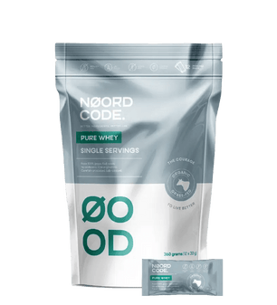 Koop NoordCode Organic Pure Whey Single Servings bij LiveHelfi