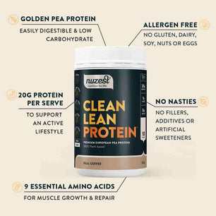 Koop Nuzest Clean Lean Protein Rich Chocolate bij LiveHelfi