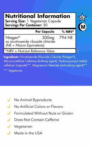 Koop ChromaDex Tru Niagen 300 mg bij LiveHelfi