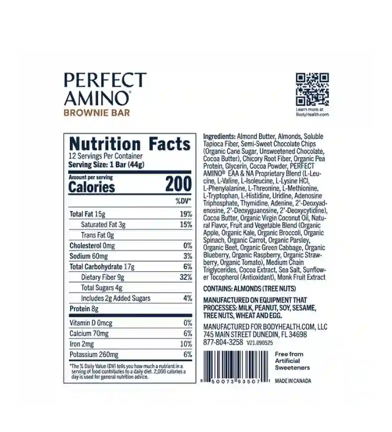 Perfect Amino Bar Brownie