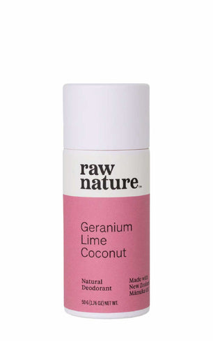 Koop Raw Nature Natural Deodorant Geranium + Lime bij LiveHelfi