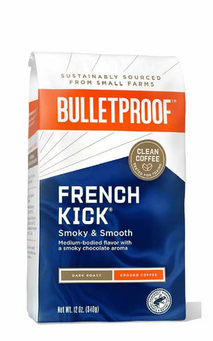 Koop Bulletproof French Kick Dark Roast Koffie Gemalen 340 gram bij LiveHelfi