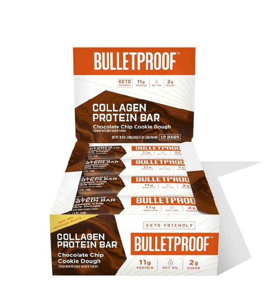 Chocolate Chip Cookie Dough Collagen Protein Bars