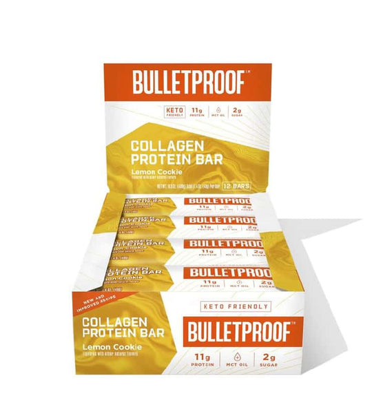 Lemon Cookie Collagen Protein Bars