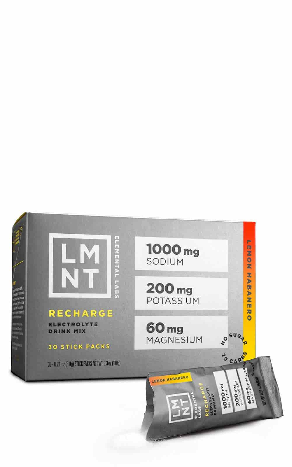 Koop LMNT Recharge Electrolyte Drink Mix Lemon Habanero bij LiveHelfi
