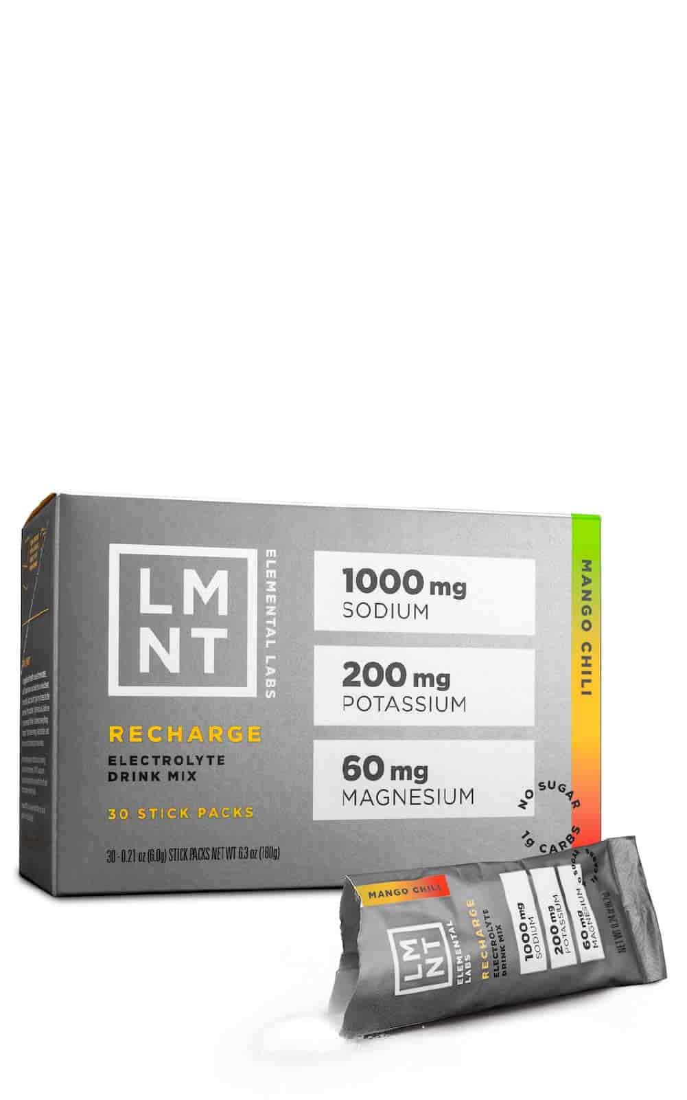 Koop LMNT Recharge Electrolyte Drink Mix Mango Chili bij LiveHelfi