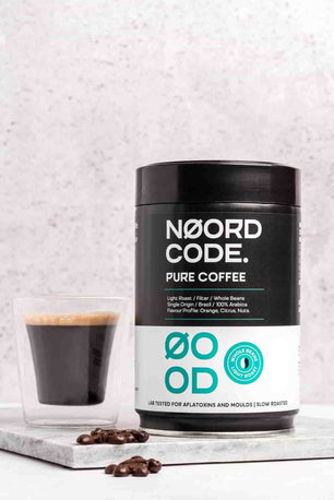 Koop NoordCode Pure Coffee Light Roast Whole Beans 250g bij LiveHelfi