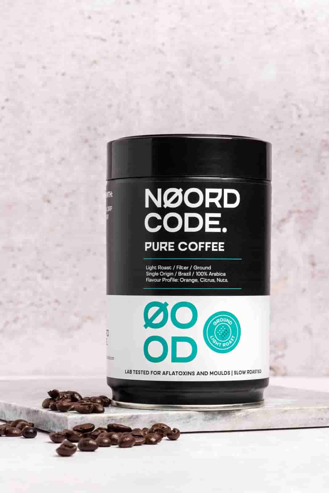 Koop NoordCode Pure Coffee Light Roast Ground 250g bij LiveHelfi