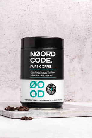 Koop NoordCode Pure Coffee Medium Roast Whole Beans 250g bij LiveHelfi