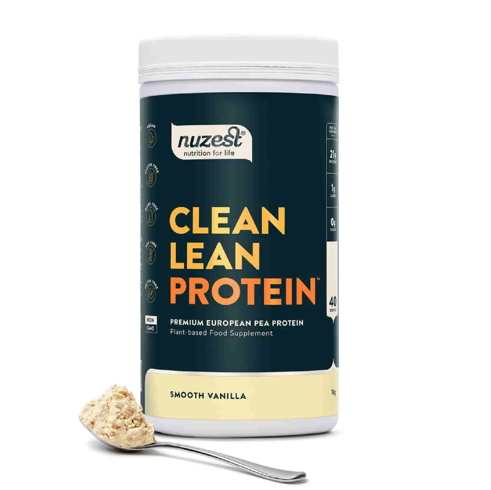 Koop Nuzest Clean Lean Protein Smooth Vanilla 1 kg bij LiveHelfi