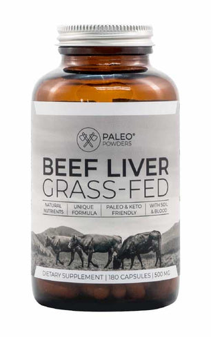 Koop Paleo Powders Grass-Fed Beef Liver Capsules bij LiveHelfi