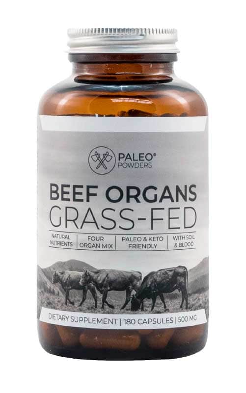 Koop Paleo Powders Grass-Fed Beef Organ Capsules bij LiveHelfi